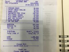 账单-Bamboo Bar & Grill Restaurant