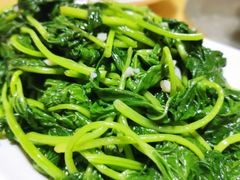 蒜蓉炒番薯叶-鲤鱼塘农家山庄