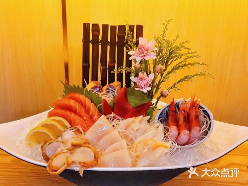 #城市向导官 这家刺身店在一条非常繁华的饮食街上