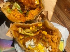 -小红车炸蛋葱油饼