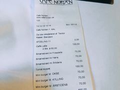 菜单-Cafe Norden