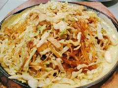 铁板粉丝包菜-听涛雅苑百味饺子老家菜馆