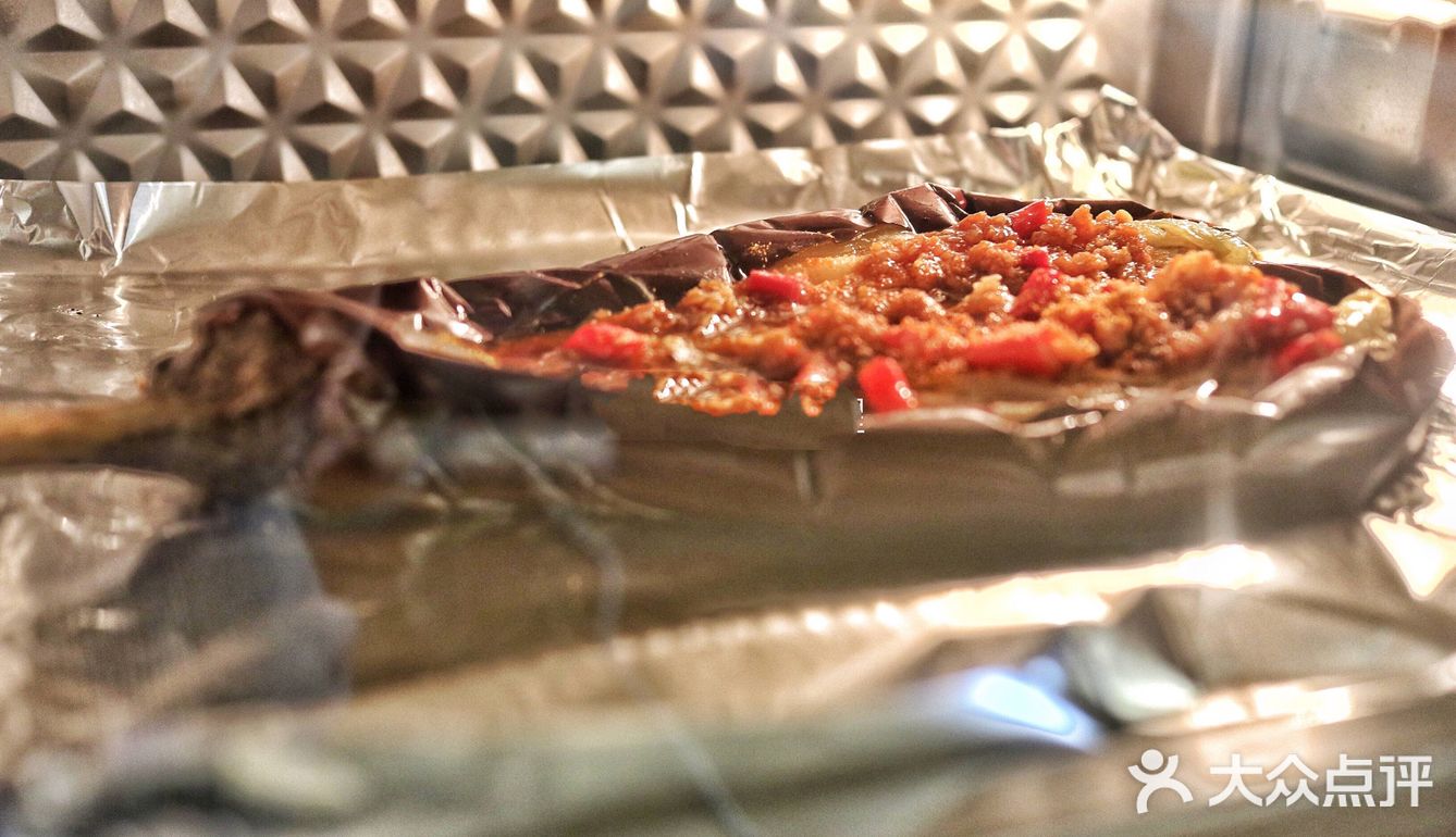 和烧烤店一个味道的蒜蓉烤茄子