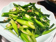 油渣炒家乡菜心-秋色客家菜(流塘店)