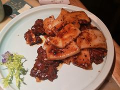 牛仔骨炒年糕-绿茶餐厅(广州天河城店)