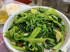 虾酱通菜-凤城康记饭店