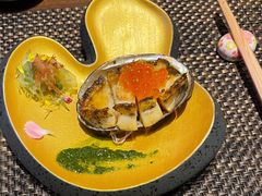 铁板鲍鱼配三文鱼籽-田舍家Inakaya(天汇igc店)