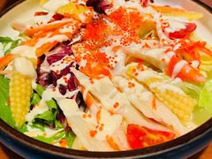 温泉蛋蟹腿肉沙拉-熊串烧亭.居酒屋(珠江路店)