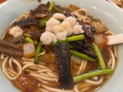 品奎元四宝之虾爆鳝面-奎元馆.百年奎元.非遗传承(西湖边的解放路店)