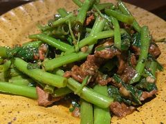沙茶牛肉炒空心菜-星期天的电球引换所