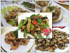 三鲜娃娃菜&nbsp;元贝&nbsp;基围虾&nbsp;右下角就是传说-海岛渔村大酒店(云霄路店)