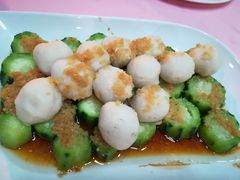 胜瓜蒸鱼丸-嘉福国际大酒店-中餐厅