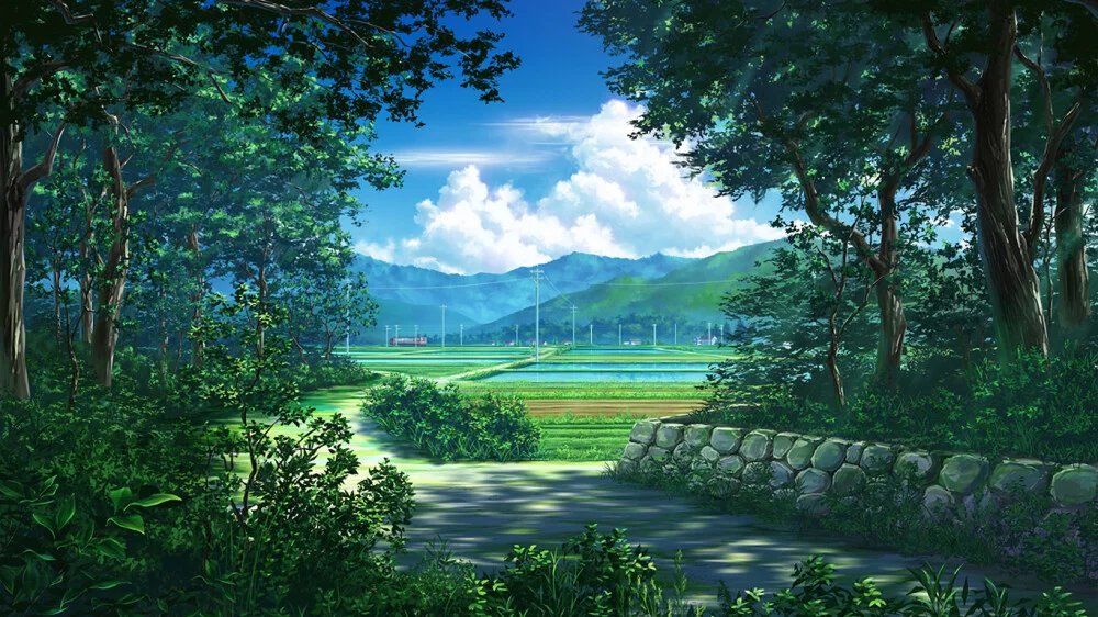 动漫里面的景色也很美,很适合拿来当手机壁纸