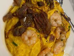 滑蛋牛叉虾仁饭-有章牛杂(石厦店)