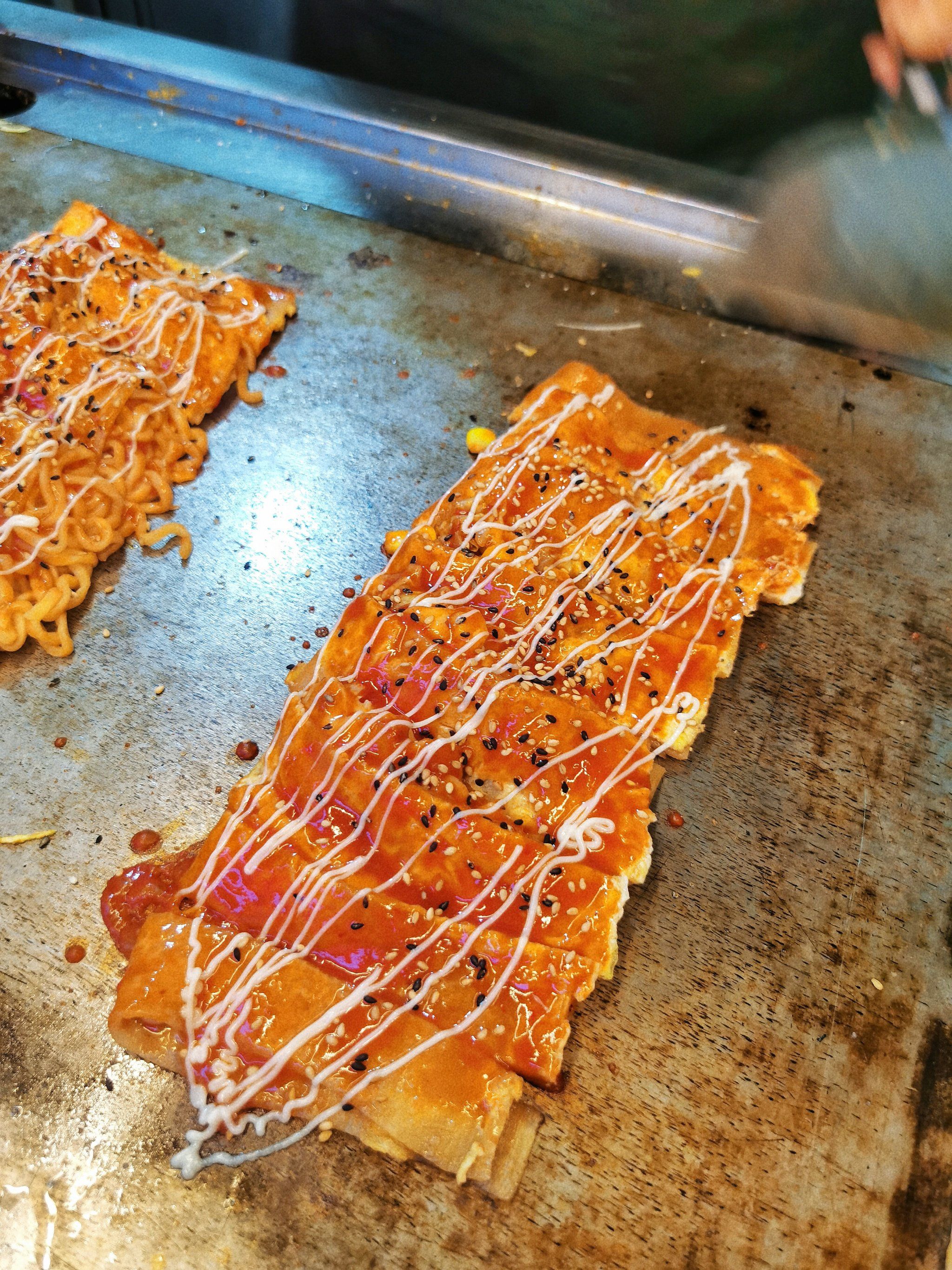 本溪必吃的小吃,芝士火鸡面烤冷面