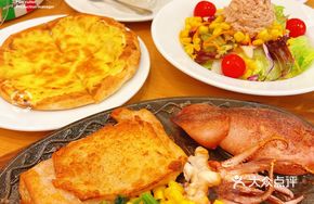 Squid and Chicken Cutlet Platter