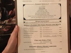 菜单-Keens Steakhouse