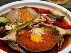 草家招牌酱油蟹-草家酱蟹炭火烤肉店(珲春南路一店)