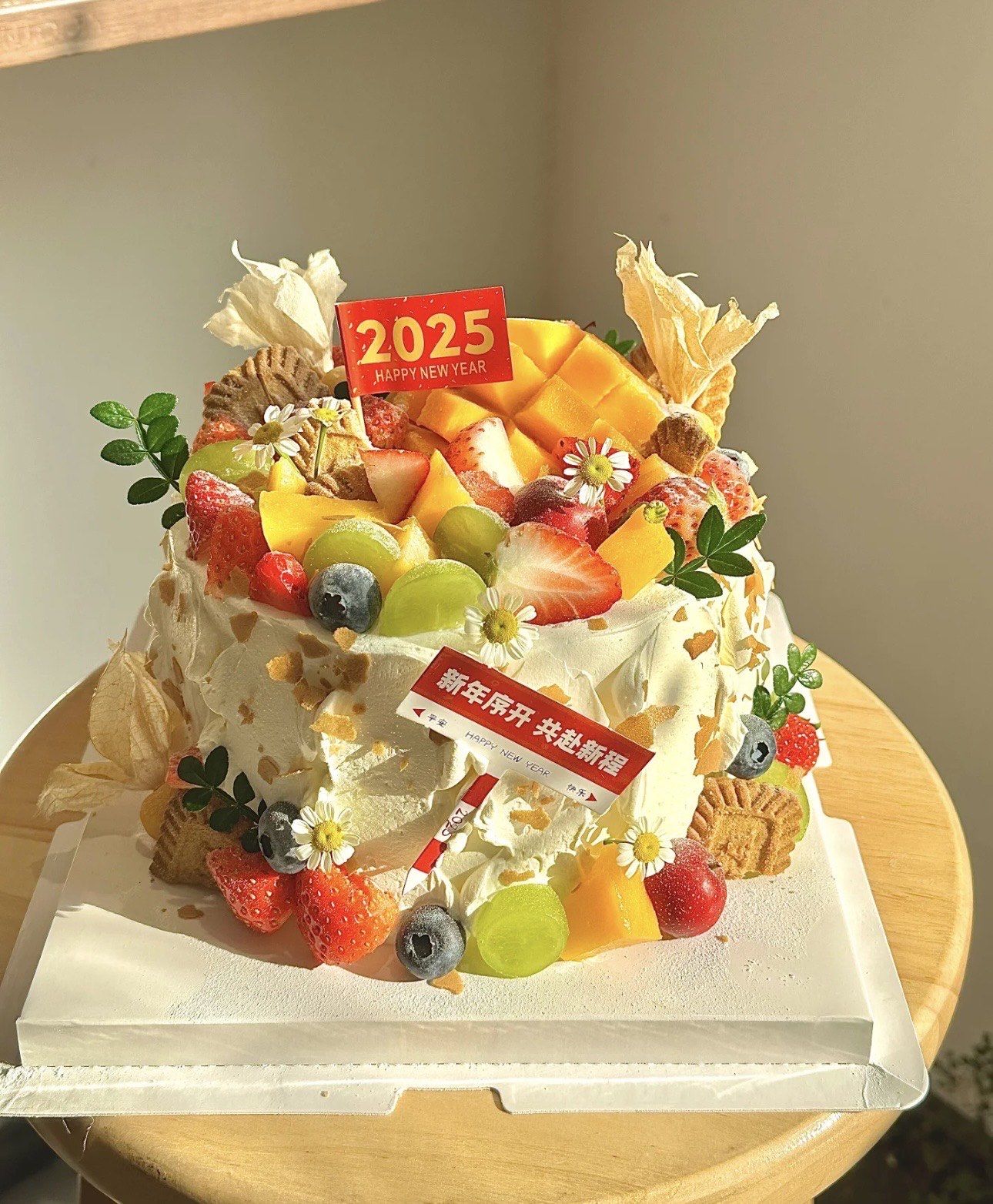 除夕蛋糕 大家都定了啥样的呀
我们打