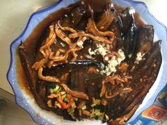 肉丝扒茄子-延边民俗村狗肉馆(重庆胡同店)