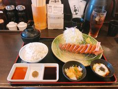 炸黑毛和牛沙朗温泉蛋套餐-炸牛排 京都胜牛(京都站前店)