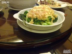 蛋茄扒西兰花&nbsp;甜!油!难吃!-金騰閣·经典粤菜(汾江中路店)