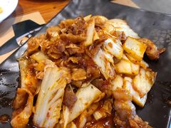 辣白菜炒五花-万兴佳烤肉·长白山老味道(宏泰广场店)