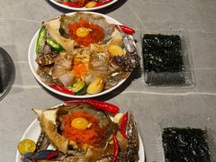 -草家酱蟹炭火烤肉店(珲春南路一店)