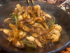 排骨豆角卷子-华盛园卷子王农家菜水库鱼
