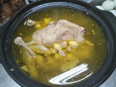 白果炖鸡，大汗手撕羊排，，古堰马叉肉-长乐饭店(江西街店)