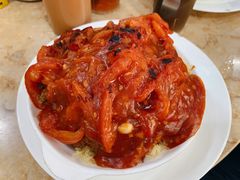 番茄猪扒焗饭-新鸿发咖啡美食