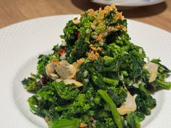 菠菜拌毛蚬子-连鹭海鲜·海肠捞饭·海胆饭(星海店)