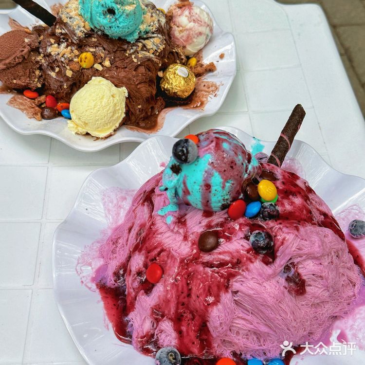 天津新开的❗️豪华版巧克力绵绵冰太诱人啦❗️