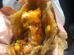 -小红车炸蛋葱油饼