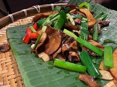 爆炒赤松茸黑牛肝菌-云海肴·汽锅鸡·云南菜(天山百盛优客店)