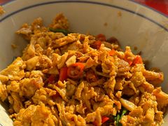 香醋炒土鸡蛋-荆九爷爆炒桥头三嫩(浙大店)
