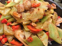 干锅青笋-北大地皖峰饭馆
