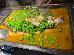鲜青椒烤鱼-探鱼·鲜青椒爽麻烤鱼(天一广场店)