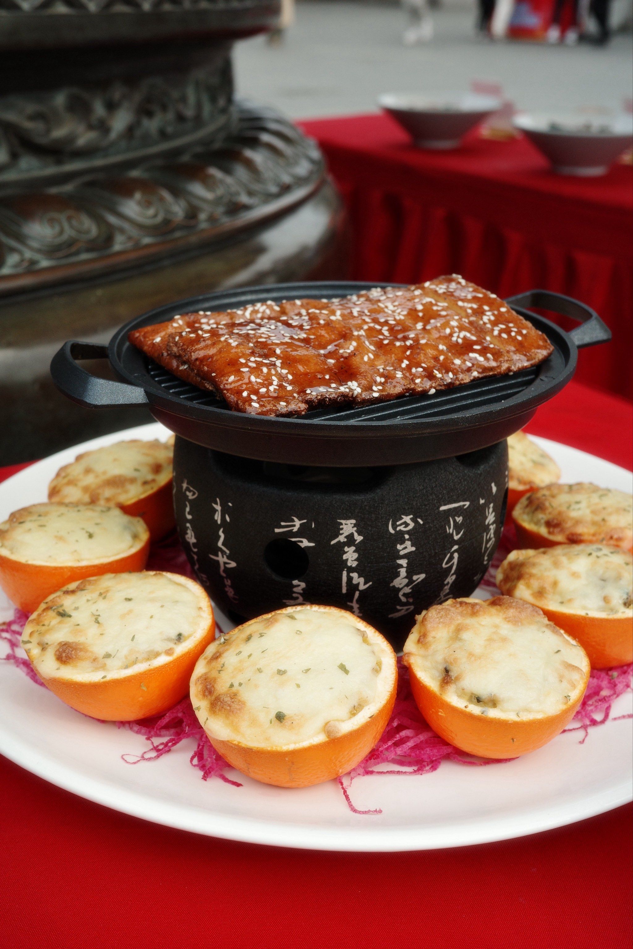 路过看到的香积寺素食斋菜!