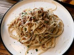 培根蘑菇意面-苏西花园西餐厅(谷德店)