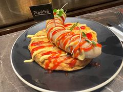 煎蔬菜饼配德式香肠-沛家·西餐Brunch·直火料理