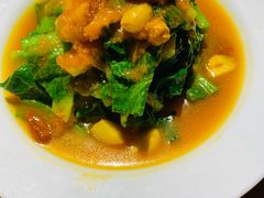 金汤枸杞捞芥菜-胖老汉椒麻鸡清真新疆菜(西御街店)