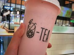 草莓拿铁-茶百道(柏威年店)