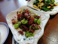 青椒炒火腿-宣威山野人家·云南菜·菌火锅(金碧店)