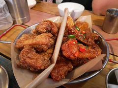 炸鸡翅一半一半-富乐满韩国正宗炸鸡韩国料理(虹泉路店)