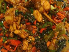香辣紫苏牛蛙-荆九爷爆炒桥头三嫩(夫子庙店)