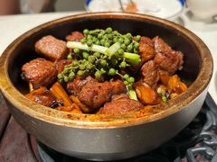 煎烹雪花牛肉-狮王府淮扬菜(夫子庙老门东店)