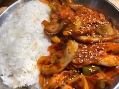 炒八抓鱼拌饭-山海珍味韩国料理(奥城店)