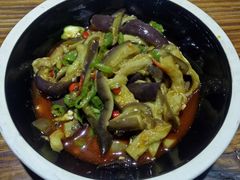 蒜拌茄子-京兰顺炒肉片