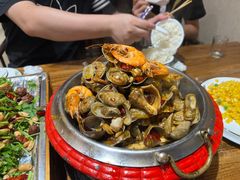 -东来菜馆•手抓海鲜家常菜•海鲜锅贴(鸽子窝店)
